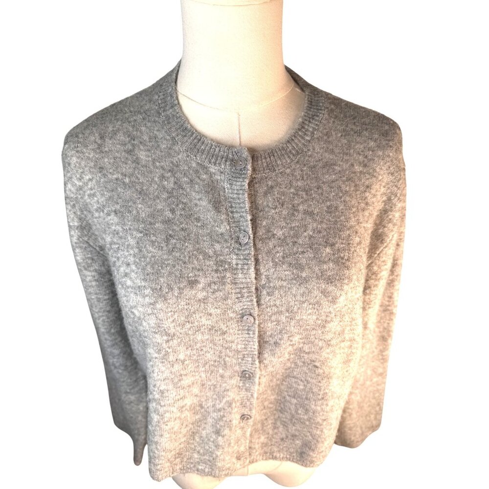 ZARA Gray Small Button-Up Cardigan Sweater - Picture 7 of 13